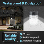 30W LED Wall Pack Light with Photocell 2Pack, 3CCT 4000/5000/6500K, 15/20/25/30W Selectable, LED Wall Lights Porch Lights Outdoor Security Lighting for House Garage Yard Garden, 100-277VAC, ETL Listed