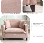 ERYE Living Room Accent Chair, Modern Chenille Upholstered Wider Seat Cushion Leisure Armchair W/2 Pillows and Removable Cover for Home Apartment,Bedroom,Office