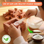 Brick and Mortar Construction Set, DIY Building Blocks for Kids Ages 6+, STEM Construction Kit, Versatile Creative Play, Great Birthday Gift