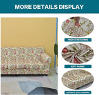 KRFOONN 2 Piece Chair Covers Printed Sofa Covers Couch Covers Washable Armchair Sofa Couch Slipcover Furniture Protector with Elastic Bottom for Living Room (Armchair, 22), Small