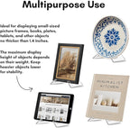 Americanflat Acrylic Easel Stand - 6" Tabletop Easel and Plate Stand - Lightweight Display Holders for Photos, Cards, Frames, Books, Magazines, Albums - Home or Office Decor