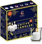 Candle Charisma White Unscented Votive Candles - 10 Hour Burn time - Set of 72 for Dinner, Wedding, Halloween and Holiday Decorations
