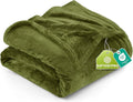 Utopia Bedding Fleece Blanket Twin Size Olive (60x80 Inches) Ultra Soft Warm Lightweight Microfiber Breathable Anti-Static Cozy Winter Bed Blanket, All-Season Home Decor Gift for Men & Women