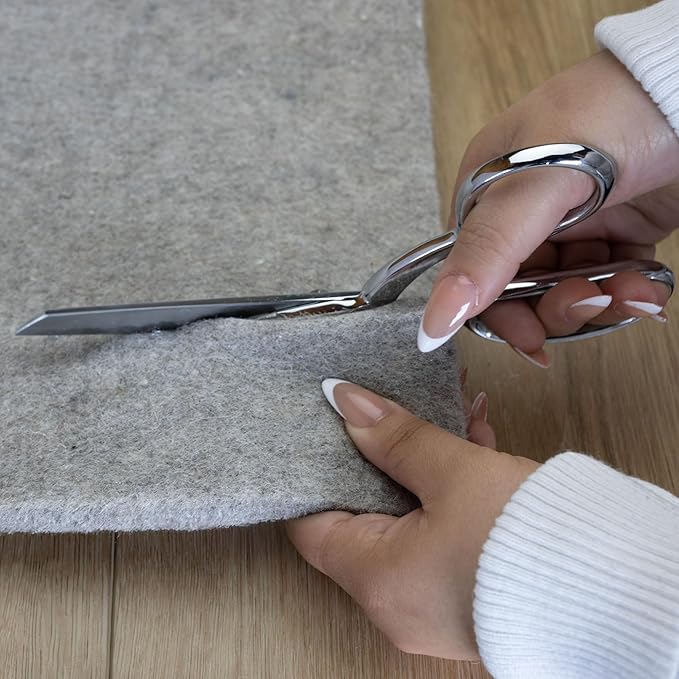 RUGPADUSA - Eco-Plush - 10'x12' - 1/2" Thick - 100% Felt - Luxurious Cushioned Rug Pad - Available in 3 Thicknesses, Many Custom Sizes