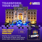 Light My Bricks LED Light Kit for Trevi Fountain 21062, Compatible with Lego Architecture Building Set, DIY Lighting Accessories for Collectible Display and Building Toys (Model Not Included)
