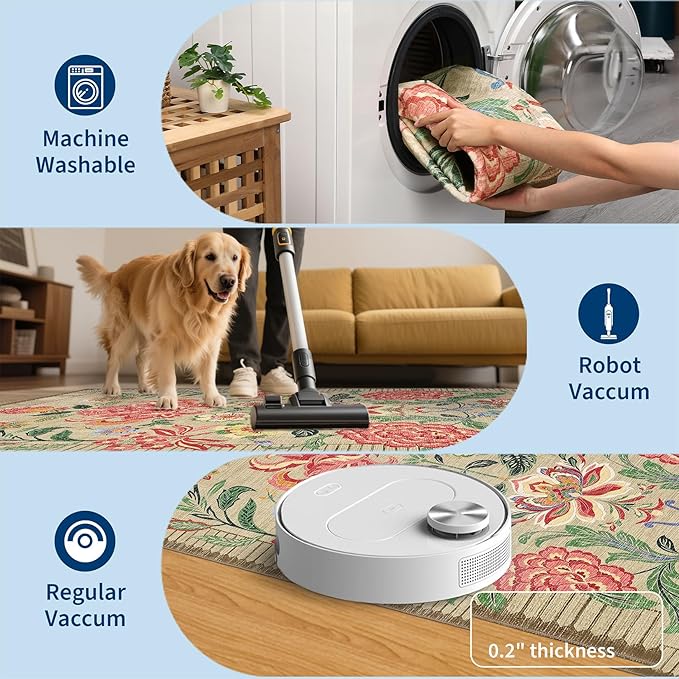 GarveeHome Washable Area Rugs