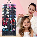 SMUK Hanging Headband Holder Organizer for Girls, Wall-mount Headband Storage Display for Women, Head Band Hair Accessories Organizer On Wall, Door, Wardrobe