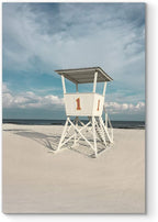 Renditions Gallery Canvas Romantic Wall Art Modern Paintings Decorations Cloudy Coast Guard View Glam Nature Wall Hanging Artwork Prints for Bedroom Living Room Office Kitchen - 18"x27" LT06