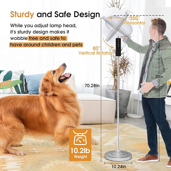 Floor Lamp, 36W/3600LM Super Bright Floor Lamp with Remote Control, Stepless Adjust Color Temperatures and Brightness, Torchiere Standing Lamp for Living Room Bedroom Office