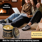 Vanilla Candle with Cinnamon Strong Scented Soy Candel Natural Non Toxic Velas Aromáticas for Women Gift for Fall Christmas Holidays Pack of 1 5Oz Decorartive Travel Tin