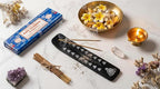 Wooden Holder with Nag Champa 250 GMS Incense Gift Set with Wooden Holder Hand-Rolled Agarbatti | Long-Lasting Floral Aroma for Pooja, Meditation & Home Fragrance