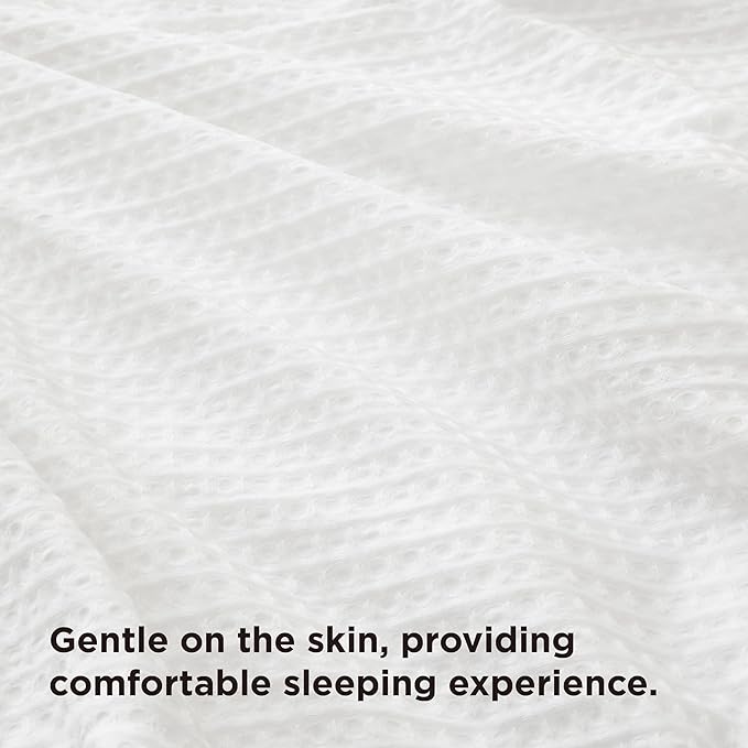 Bedsure Luxury Waffle Duvet Cover King Size - Textured Duvet Cover Set, Soft, Breathable Bedding Set (104"x90") with 2 Pillow Shams for All Season, Pure White, Comforter Not Included