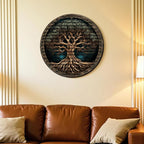 Tree Of Life, Carved Wood Wall Art, 3D Wall Decor, Home Decor, Housewarming Gift, Wall Hangings, Round Wall Art, Wooden Wall Decor,Home Art, Home Decor