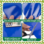 Wehhbtye 59'' x 15.7'' Christmas Village Ocean Display Mat, Christmas Village Miniature Ocean Mat, Xmas Villages PVC Pad Decoration for Holiday Mini Landscape Scene Accessories