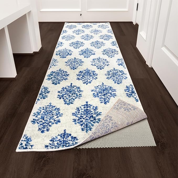 Veken Runner Rug Pad Gripper for Hardwood Floors, Non Slip 2.5x7 Ft Rug Pads for Area Rugs, Thick Rug Grippers for Tile Floors, Under Carpet Anti Skid Mat, Keep Your Rugs Safe and in Place