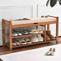 39.4in Shoe Rack Bench, Shoe Storage Bench with Lift Top Hidden Storage, Entryway Bench Holds Up to 330lb for Bedroom Living Room