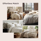 Bedsure Celestial Blue Oversized King Duvet Cover - 3 Pieces Prewashed Extra Soft Bedding Set, Includes 1 Duvet Cover 120x98 Inches with Zipper Closure & 2 Pillow Shams, Comforter Not Included