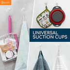 GLUIT Suction Cup Hooks - Utility Hook Wall Hangers for All Purposes Stainless Steel Removable Small Suction Cups for Kitchen Bathroom Shower Wall Window Glass Door 3 lbs (40 Suction Hooks)