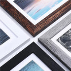 Vittanly 10 Pack Picture Frames Collage Wall Decor, Gallery Wall Frame Set for Wall or Tabletop Display, Engineered Wood and Shatter-resistant Plexiglass, Multi Sizes with 8x10, 5x7, 4x6 Frames, Black