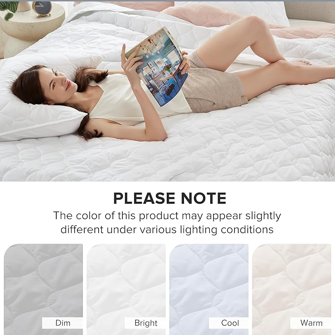 Comfort Spaces Queen Quilt Set Modern Reversible Ogee Coverlet Queen Bedding Set Cozy Quilted Winter Layer, All Season Lightweight Soft Queen Size Quilt, Kienna, Full/Queen White Ogee 3 Piece
