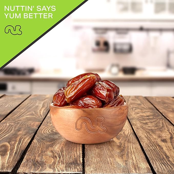NUT CRAVINGS - Dried Deglet Noor Dates Pitted, No Sugar Added, Unsulphured (16oz, 1 LB) Ramadan & Iftar Favorite - Sweet Healthy Snack, Vegan, Kosher, Resealable Bag