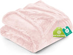 Utopia Bedding Fleece Blanket Queen Size Pink 300GSM Luxury Fuzzy Soft Anti-Static Microfiber Bed Blanket (90x90 Inch)