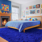 Rugs for Living Room 5x7, Soft Shaggy Modern Shag Area Rug for Bedroom, Upgrade Non-Slip Plush Fluffy Carpet for Kids Boys Girls Room Home Decor Aesthetic, Royal Blue