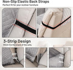 Reclining Sectional Couch Covers 100% Waterproof Recliner Cover Washable Velvet L Shape Recliner Couch Covers for Dogs Anti Slip Recliner Slipcovers with Pockets (5 Seat Sofa, Silver Gray)