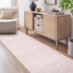 Art&Tuft Non-Slip Runner Rug - 2x10 Runner Rug Washable Low-Pile Rugs Runners, Soft Distressed Carpet Runner for Bedroom Bathroom Kitchen Laundry Living Room, Lightpink