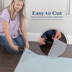 Veken Runner Rug Pad Gripper for Hardwood Floors, Non Slip 2x8 Ft Grey Blue Rug Pads for Area Rugs, Thick Rug Grippers for Tile Floors, Under Carpet Anti Skid Mat, Keep Your Rugs Safe and in Place