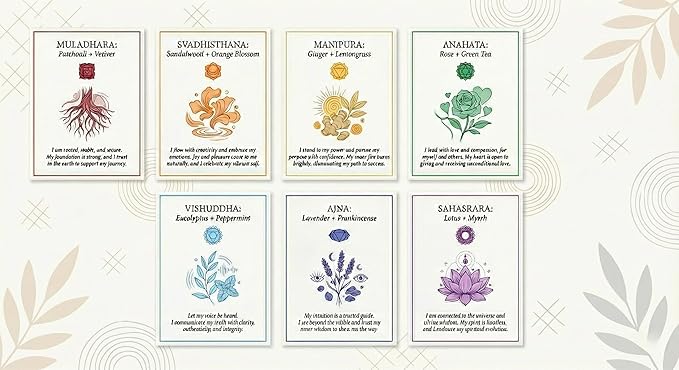 Masala Incense Sticks – Seven Realms: A Chakra Journey | 7 Divine Fragrances for Energy Balance & Meditation | 100% Natural Hand-Rolled Masala Incense Sticks | Premium Aromatherapy Gift Set