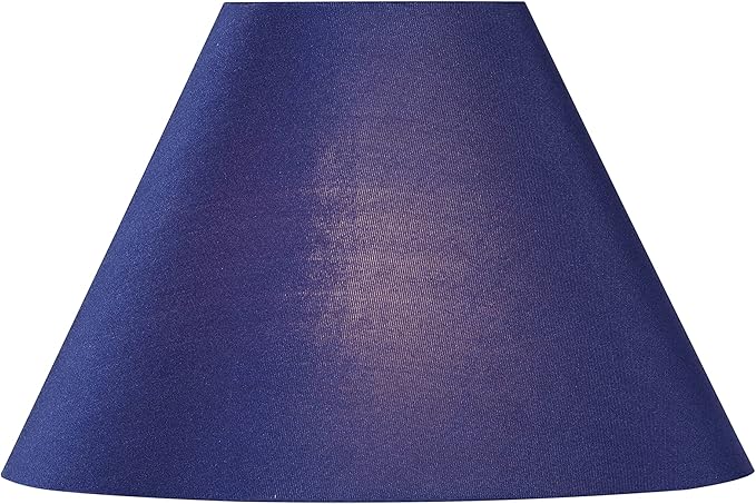 Aspen Creative 56033, Hardback Empire Transitional UNO Lamp Shade, Cobalt Blue, 4" Top x 10" Bottom x 7" Slant, Slip UNO 33mm