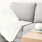 Newwiee 24 Pcs Fleece Throw Blankets Bulk 50'' x 60'' Oeko-tex Standard 100 Certified Spring Outdoor Wedding Guest Blankets Lightweight for Sleepover Donation Lap Pet Sofa Home (White)