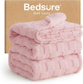 Bedsure GentleSoft King Size Blanket for Bed - Super Soft Cozy Blankets for Women Men Girls, Large Fuzzy Fleece Throw for Bedroom Decor, Pink,108x90 Inches