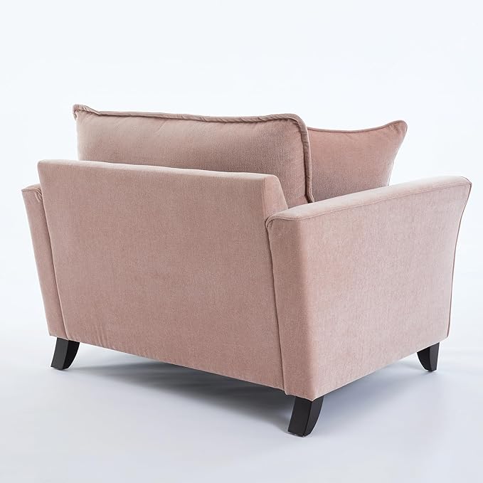 ERYE Living Room Accent Chair, Modern Chenille Upholstered Wider Seat Cushion Leisure Armchair W/2 Pillows and Removable Cover for Home Apartment,Bedroom,Office