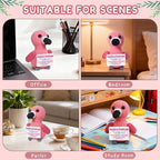 Mini Positive Flamingo Crochet Gifts, Birthday Gifts for Women Men Handmade Presents, Inspirational Small Animals Cute Flamingo, Emotional Cheer Up Funny Decor (Positive)