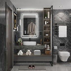 24x36 Inch Led Mirror for Bathroom with Front Light and Backlit, Bathroom Mirror with Led Lights, Vanity Mirror with Lights for Wall, Anti-Fog, Dimmable, Memory Function, Tempered Glass