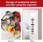 Fancheer 3Pcs Mouse Ears Headband Holder Hair Accessories Storage Headpiece Hanger Organizer Hanging Wall Display Decor