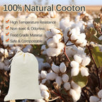 200PCS 3x4 Small Muslin Cloth Bags with Drawstrings - Reusable Empty Spice & Herb Bags for Cooking, Potpourri, cloth tea bags, cloth bags bulk