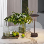 1 Pack Rechargeable Table Lamps Cordless, Portable 5000mAh Outdoor Table Light, 3 Color Stepless Dimming LED Table Lamp with Memory Function, for Home/Dinner/Patio/Restaurant.(Rust)