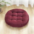 SK Studio Meditation Floor Pillow, Large Floor Cushions, Round Floor Cushion Seating for Adults Kids, Classroom Furniture Floor Pillow for Yoga Living Room, Wine Red, 13" W x 13" L (Pack of 1)