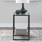 Liberty Furniture Bedford Chairside Table for Living Room - Weathered Oak