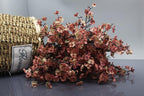 JAKY-Global Babys Breath Silk Artificial Flowers 12 Bundle European Fake Plants Farmhouse Decor Fall Decoration Bouquets DIY Home Garden (Beige Brown-12pcs)