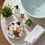 Fall Potpourri Bowl Fillers | Dried Flowers | Fragrance Sachet of Petal | Vase Decor | Home Fragrance for Bathroom Bedroom Living Room Office (White)
