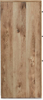 Signature Design by Ashley Hyanna Mid-Century Modern 6 Drawer Dresser, Light Brown & Beige