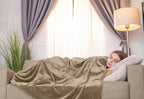 Utopia Bedding Fleece Blanket Twin Size Camel 300GSM Luxury Anti-Static Fuzzy Soft Microfiber Bed Blanket (60x80 Inch)