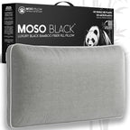King Size Cooling Pillow - 100% Viscose Made from Bamboo Infused with Charcoal - Eco-Friendly Firm Bed Pillows for Back and Stomach Sleepers - Hypoallergenic Comfort for Better Posture (Silver)