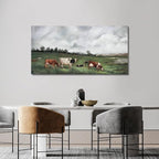 Belmrxne Landscape Wall Art White and Green Wall Decor Moden Animal Aesthetic Canvas Prints Moden Artwork for Living Room Bedroom Dining Room kitchen Hallway Office Home Decor 24×48 Inches