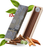 はせがわ（Hasagawa） Hasegawa Hyakurakuko Premium Japanese Sandalwood Incense - Long Type, 40 Sticks with Aluminum Holder, 20-30 Min Burn Time, Made in Japan 線香 百楽香 (Agarwood)