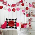 STMK 9 Pcs 3 Inch Valentine’s Day Rattan Balls Decorative, Wedding Wicker Balls Decorations for Valentine’s Day Decor DIY Vase Bowl Filler Wedding Decoration